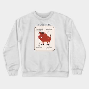 Anatomy of a Boar Crewneck Sweatshirt